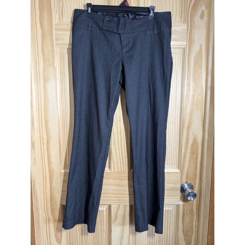 Maurice's Women's Dark Gray Dress Pants Trousers Wear Straight Leg Sz 9/10